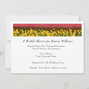 Spring Tulip Bridal Shower Invitation