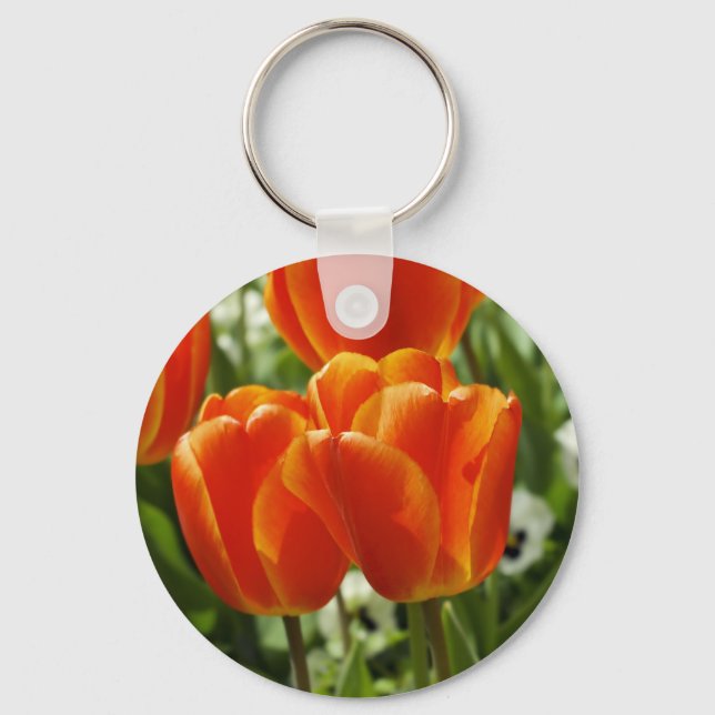Spring Tulip Garden Key Ring (Front)