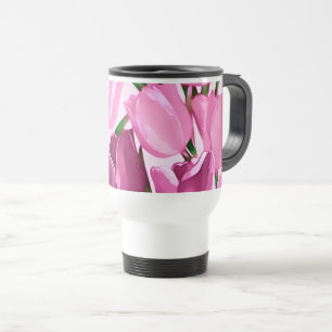 Spring Tulip Painting Mother's Day Gift Travel Mug