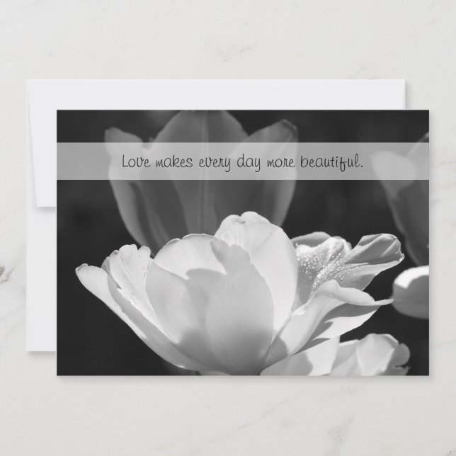 Spring Tulip Wedding Invitation (Front)