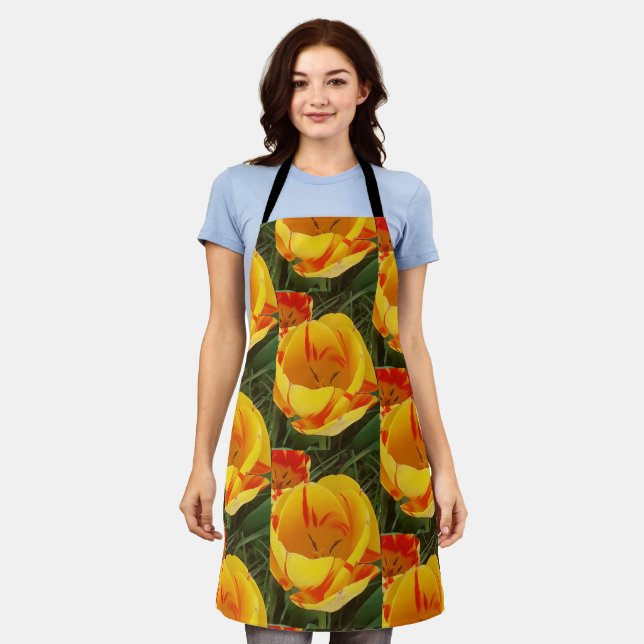 Spring Tulips Apron (Worn)