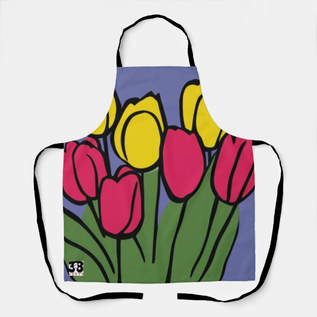 Spring Tulips Apron (Front)