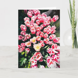 Spring Tulips Blank Card