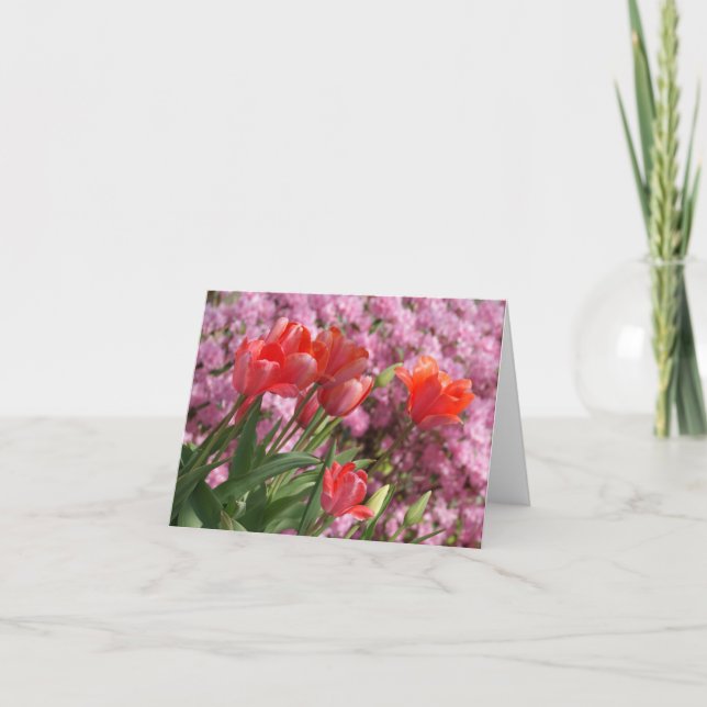 Spring Tulips Card (Front)
