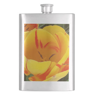 Spring Tulips Classic Flask