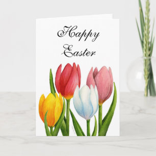 Spring Tulips Easter Card