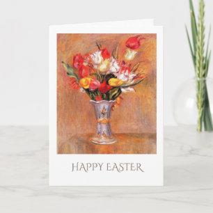 Spring Tulips. Fine Art Custom Easter  Holiday Card