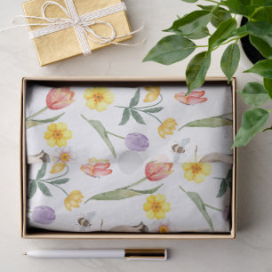 Spring Tulips Flowers Decoupage Tissue Paper