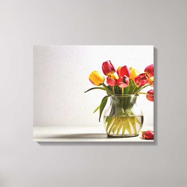 Spring tulips for Valentines day Canvas Print (Front)