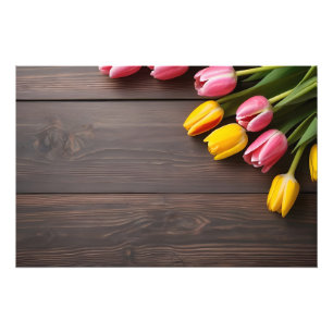 Spring tulips for Valentines day Photo Print
