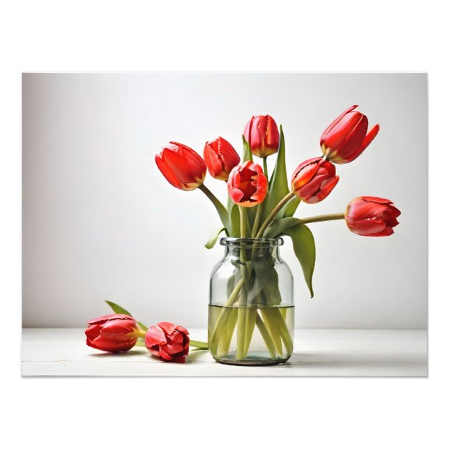 Spring tulips for Valentines day Photo Print (Front)