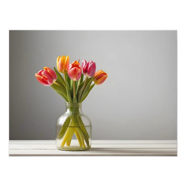 Spring tulips for Valentines day Photo Print (Front)
