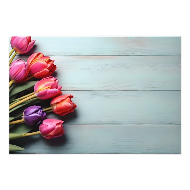 Spring tulips for Valentines day Photo Print (Front)