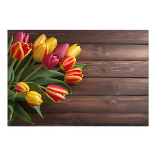 Spring tulips for Valentines day Photo Print