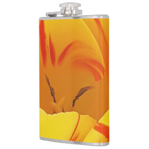 Spring Tulips Hip Flask
