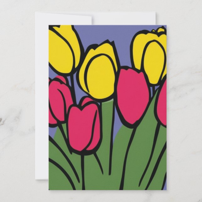 Spring Tulips Holiday Card (Front)