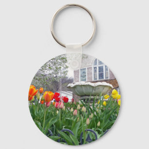 Spring Tulips Key Ring