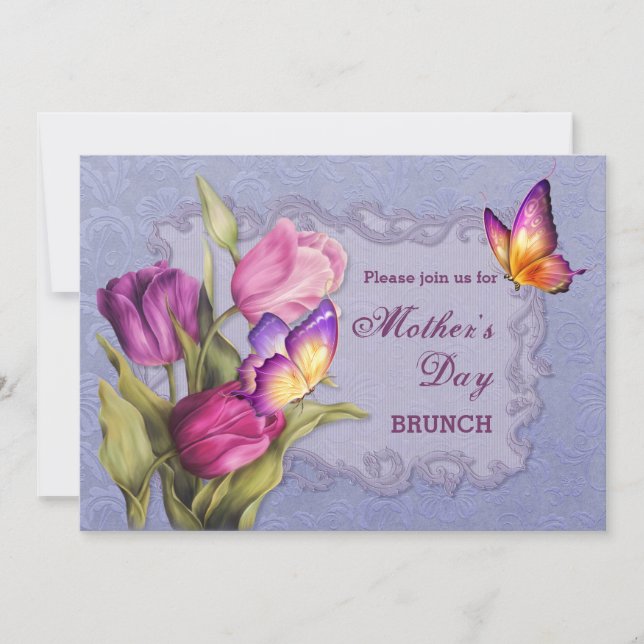 Spring Tulips Mother's Day Brunch Invitation (Front)