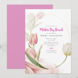 Spring Tulips Mother's Day Brunch Invitation