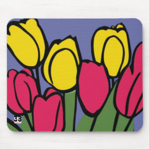 Spring Tulips Mouse Mat