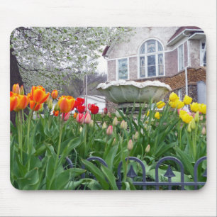 Spring Tulips Mouse Mat