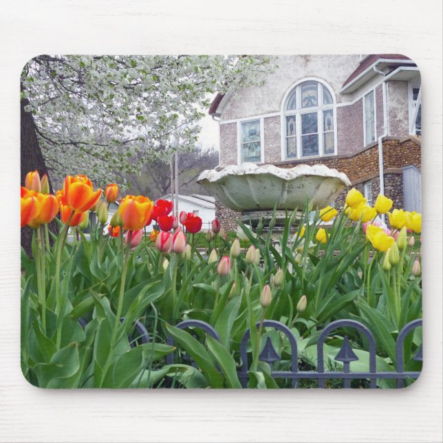 Spring Tulips Mouse Mat (Front)