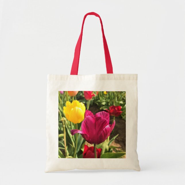 Spring Tulips, Oregon Tote Bag (Front)