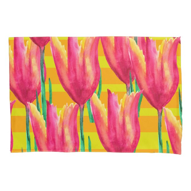 Spring Tulips Pillowcase (Front)