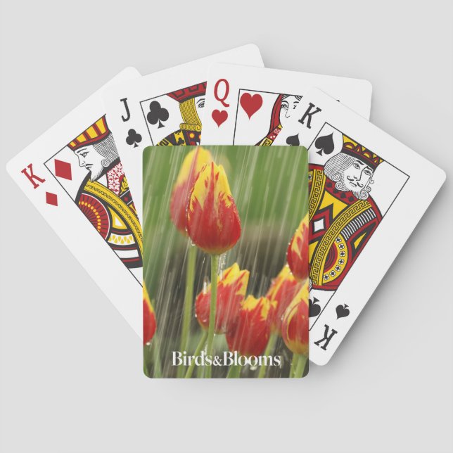 Spring Tulips Playing Cards (Back)