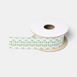 Spring Tulips Rose Floral Garden Satin Ribbon