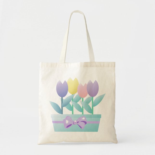 Spring Tulips Tote Bag (Front)