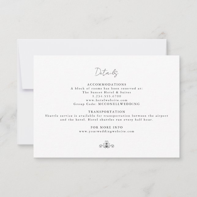 Spring tulips wedding details (Front)