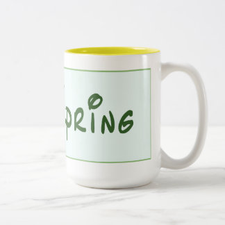 Spring Two-Tone Coffee Mug