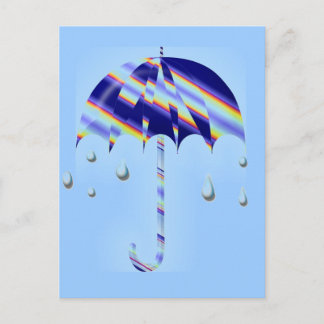 Spring Umbrella Postcard