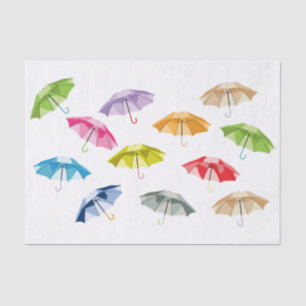 Spring Umbrellas Tissue Paper