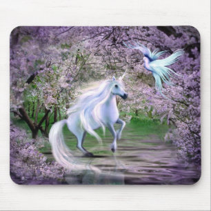 Spring Unicorn fantasy Mouse Mat