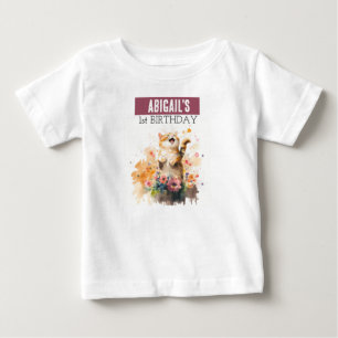 Spring Vibes Cat - 1st birthday T-shirt