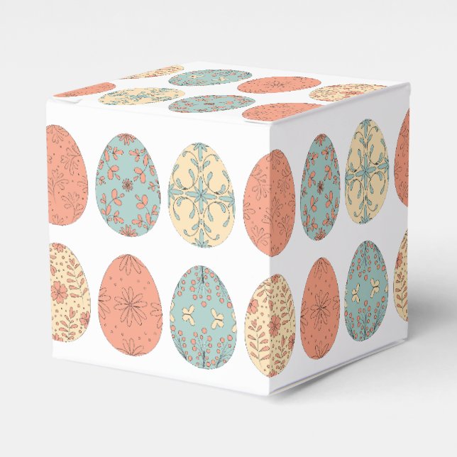 Spring Vibes – Easter Favour Box with Floral Egg P (Front Side)