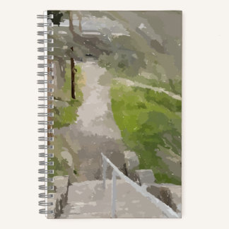 Spring View From Stairs Sketchbook Notebook