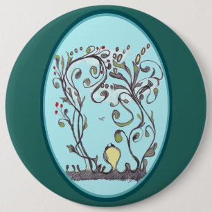 Spring Vines Just Wanna Have Some Fun 6 Cm Round Badge