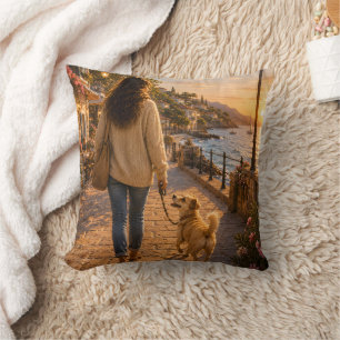 Spring Walk with My Best Friend Cushion