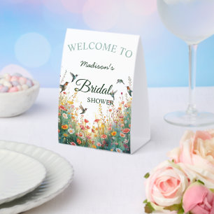 Spring Watercolor Birds Floral Monogram Wildflower