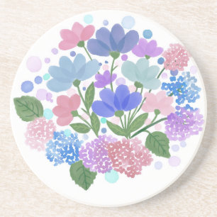 Spring Watercolor Floral Coaster
