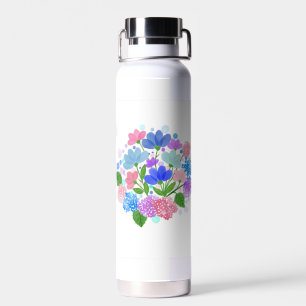 Spring Watercolor Floral  Coaster Water Bottle