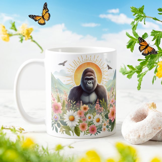 Spring Watercolor Gorilla - Kid Mug (Creator Uploaded)