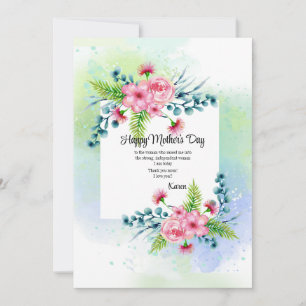 Spring Watercolor Greeting Card