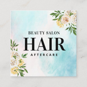 Spring Watercolor Hair Aftercare Card