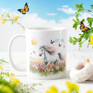 Spring Watercolor Horse - Kid Mug