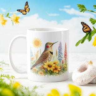 Spring Watercolor Northern Flicker -  Coffee Mug