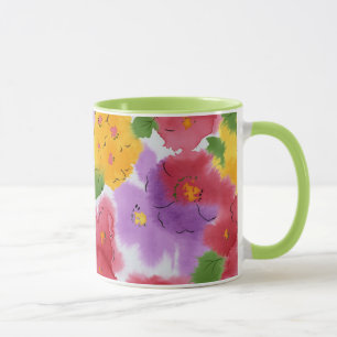 Spring Watercolor Painting Mug
